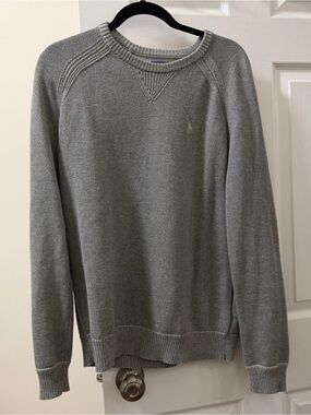 Polo by Ralph Lauren Men's Gray Crewneck Sweater